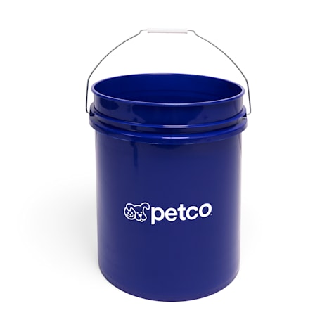 large plastic bucket with lid