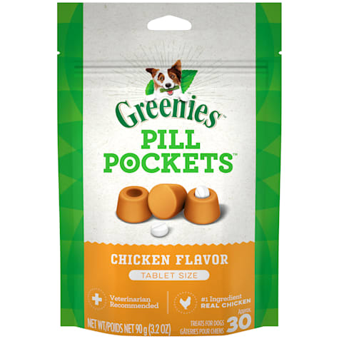 Greenies Pill Pockets Tablet Size Soft Chicken Flavor for Small Dog Treats