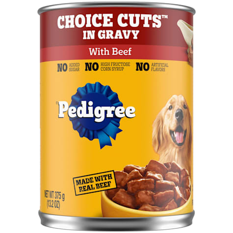 Pedigree Choice Cuts In Gravy Adult Canned Soft Wet Dog Food With Beef
