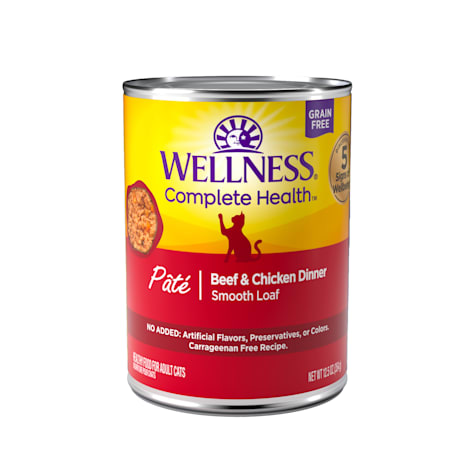 Wellness Complete Health Grain Free Beef & Chicken Dinner Pate Wet Cat Food
