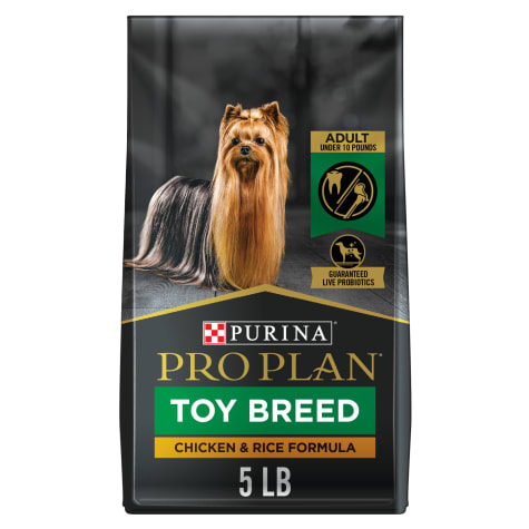 Purina Pro Plan with Probotics Chicken & Rice Formula Toy Breed Dry Dog Food