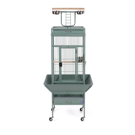 Prevue Pet Products Signature Select Series Wrought Iron Bird Cage in Sage