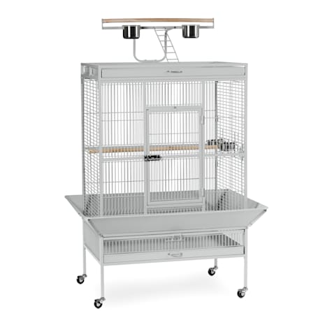 Prevue Pet Products Signature Select Series Wrought Iron Bird Cage in Pewter