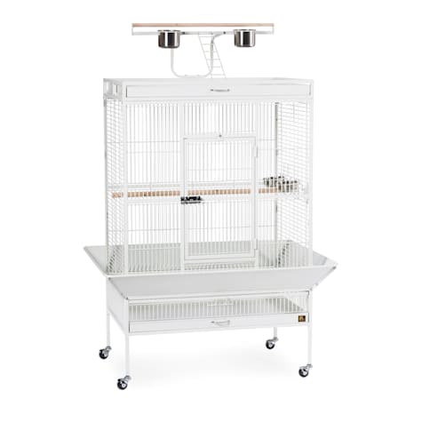 Prevue Pet Products Signature Select Series Wrought Iron Bird Cage in Chalk White