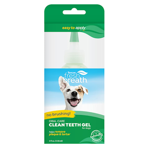 TropiClean Fresh Breath Oral Care Clean Teeth Gel for Dogs