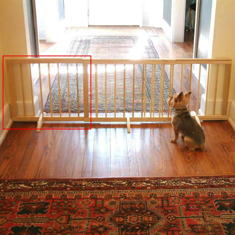 Cardinal Gates Natural Wood Step-Over Pet Gate Extension
