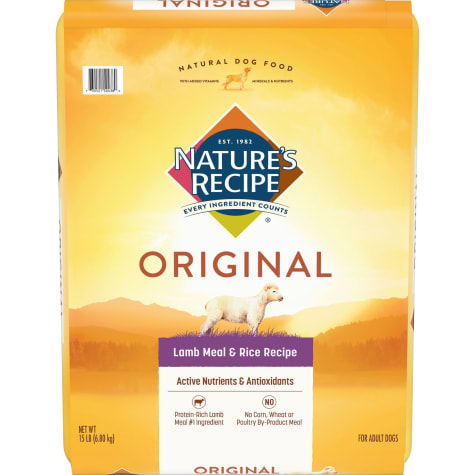 Nature's Recipe Lamb Meal & Rice Adult Dog Food, 15 lbs ...