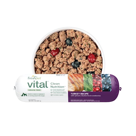 Freshpet Vital Grain Free Turkey Recipe Roll Fresh Dog Food