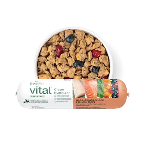Freshpet Vital Grain Free Wild Alaskan Pollock & Salmon Recipe Roll Fresh Dog Food