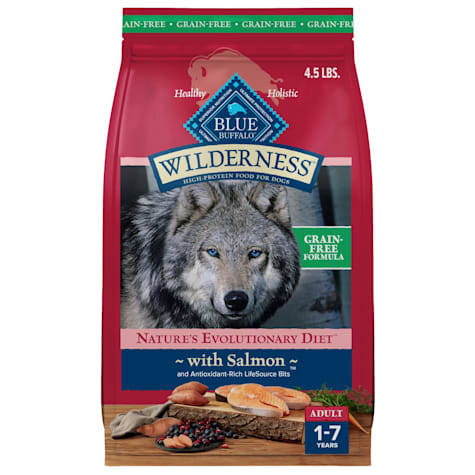 Blue Buffalo Blue Wilderness Natural Adult High Protein Grain Free Salmon Dry Dog Food