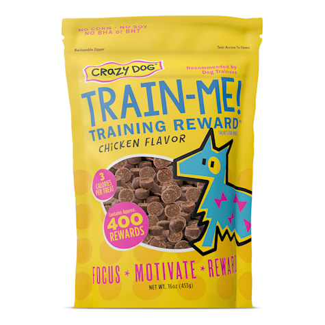 Crazy Dog Train-Me! Chicken Flavored Training Reward Dog Treats