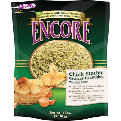 FM Browns Encore Natural Chick Starter Grower Crumbles Poultry Feed