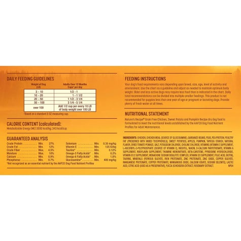 petco nature's recipe grain free