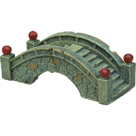 Blue Ribbon Blue Stone Bridge Aquarium Ornament