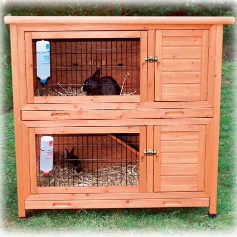 TRIXIE Natura Two Story Rabbit Hutch