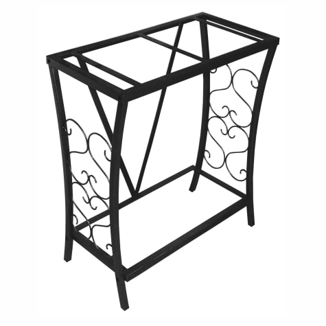 Aquatic Fundamentals Black Scroll Aquarium Stand, 20 Gallons