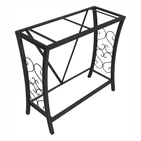 Aquatic Fundamentals Black Scroll Aquarium Stand, 29 Gallons
