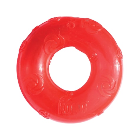 plastic donut dog toy