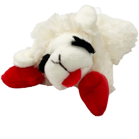 lamb chop stuffed dog toy