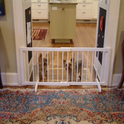 Cardinal Gates White Step-Over Pet Gate