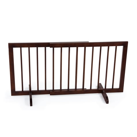 Cardinal Gates Walnut Step-Over Pet Gate