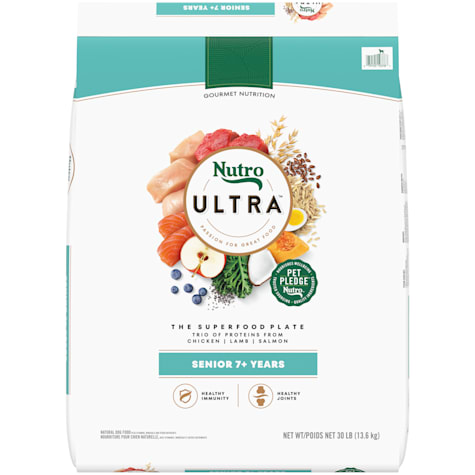 Nutro Ultra Trio of Proteins from Chicken, Lamb and Salmon Senior Dry Dog Food