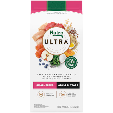 Nutro Ultra Chicken, Lamb and Salmon Protein Trio Small Breed Adult Dry Dog Food