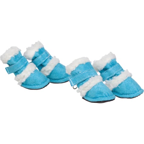 Pet Life Blue Shearling Paw Wear for Dogs