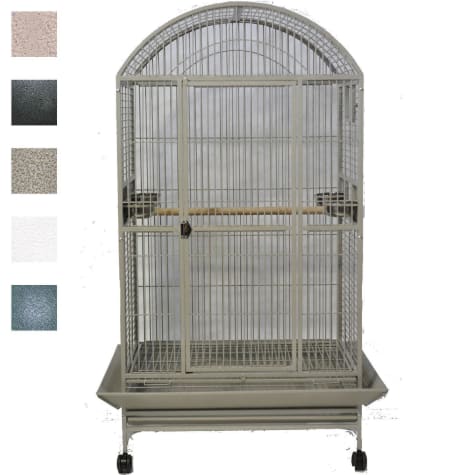 A&E Cage Company Macaw Mansion Dometop Bird Cage in White