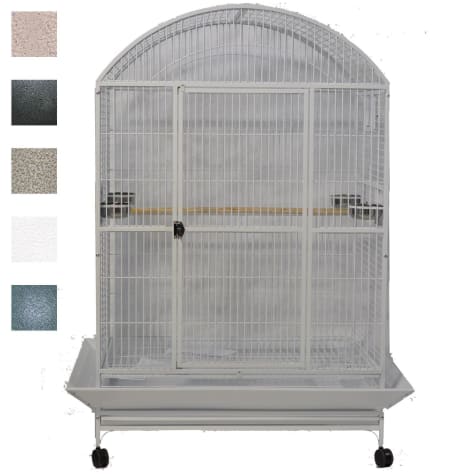 A&E Cage Company Black Macaw Mansion Enormous X-Large Dometop Bird Cage