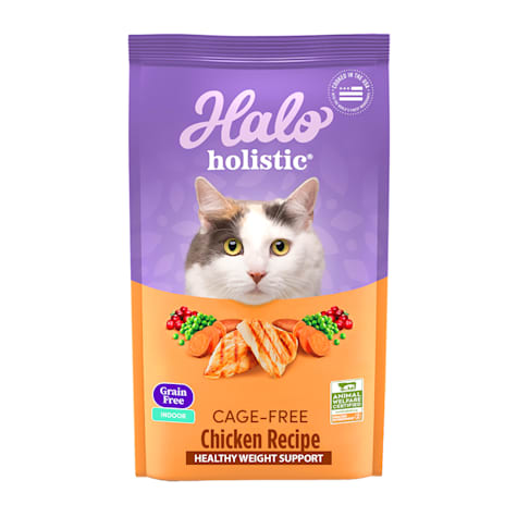 Halo Holistic Complete Digestive Health Indoor Grain & Cage-free Chicken Recipe Adult Dry Cat Food