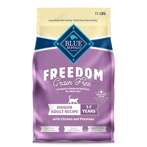 Blue Buffalo Freedom Natural Grain-Free, Chicken Recipe, Indoor Adult Dry Cat Food