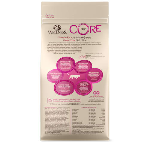 Amazon Com Wellness Core Grain Free Turkey Turkey Meal Duck Formula Dry Cat Food 2 Pound Bag Dry Pet Food Pet Supplies
