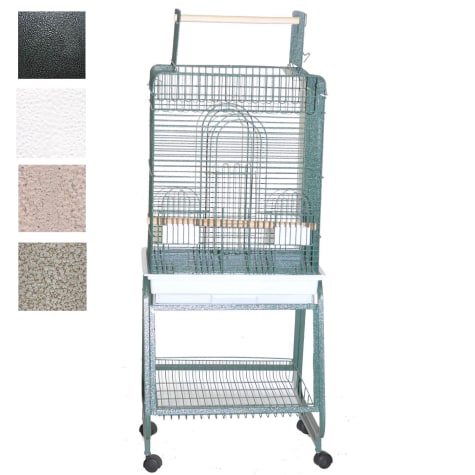 A&E Cage Company White Play Top Bird Cage with Removable Stand