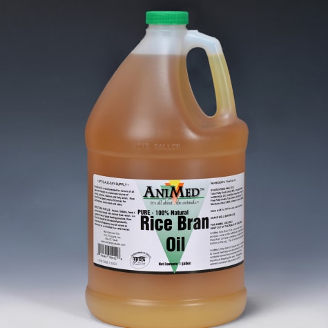 AniMed Pure 100% Natural Rice Bran Oil Equine Vitamin Supplement
