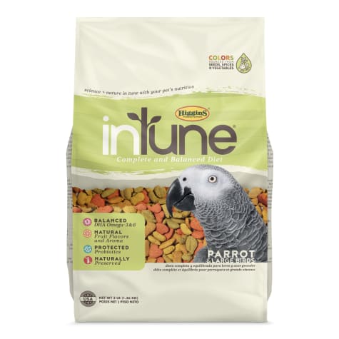 Higgins InTune Natural Food Mix for Parrots