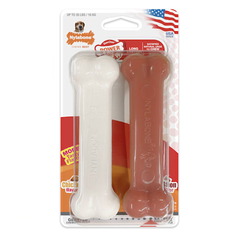 Nylabone Dura Chew Twin Pack Bacon & Chicken Flavored Dog Chews