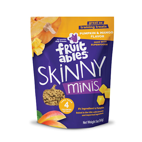 Fruitables Skinny Minis Pumpkin & Mango Flavor Soft Deliciously Healthy Dog Treats