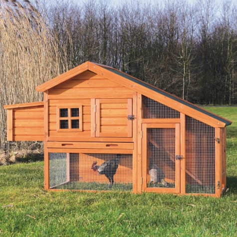 TRIXIE Natura Peak Roof Chicken Coop with Outdoor Run