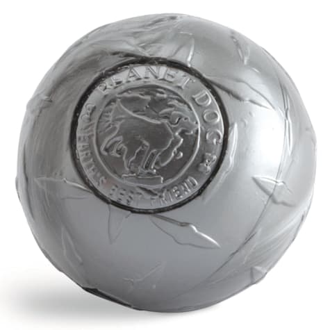 Outward Hound Orbee-Tuff Diamond Plate Silver Treat-Dispensing Dog Toy