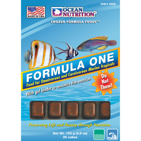 Ocean Nutrition Frozen Formula One Cubes Fish Food