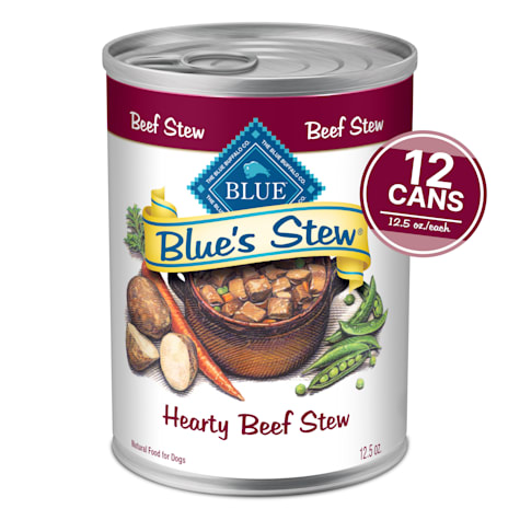 Blue Buffalo Blue's Stew Made with Natural Ingredients, Hearty Beef Stew, Grain-Free Wet Dog Food