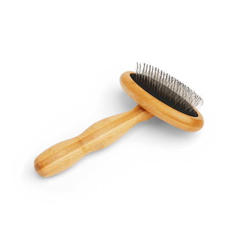 Well & Good Wooden Cushion Slicker Dog Brush