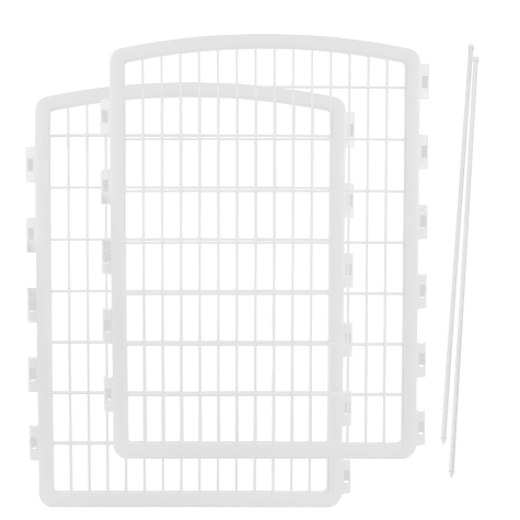 Iris White Two Panel Add On for Eight Panel Containment and Exercise Pet Pen