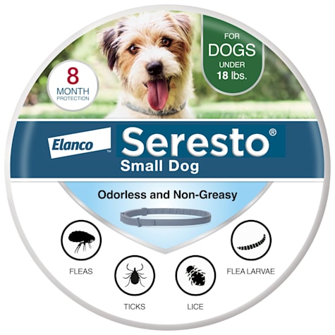 Seresto Vet-Recommended Flea & Tick Prevention Collar for Small Dogs Under 18 lbs.