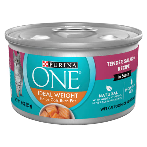 Purina ONE Natural Ideal Weight Tender Salmon Recipe Wet Cat Food