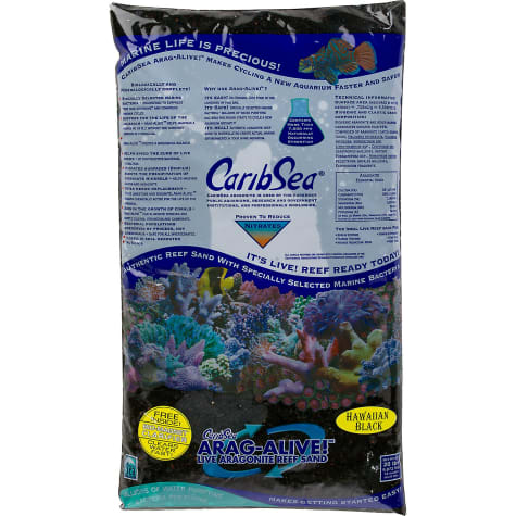 CaribSea Arag-Alive Hawaiian Black Aquarium Gravel
