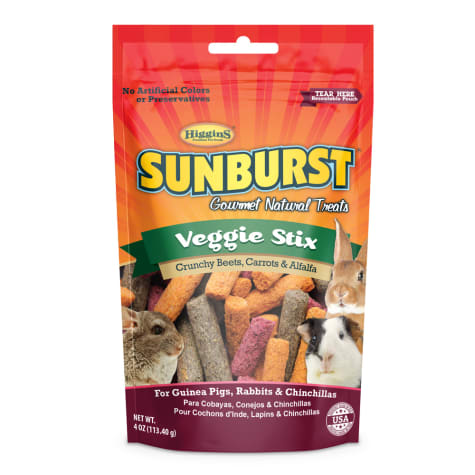 Higgins Sunburst Veggie Stix Gourmet Treats for Guinea Pigs, Rabbits & Chinchillas