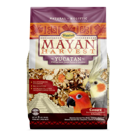 Higgins Mayan Harvest Yucatan Blend Bird Food for Small Hookbills