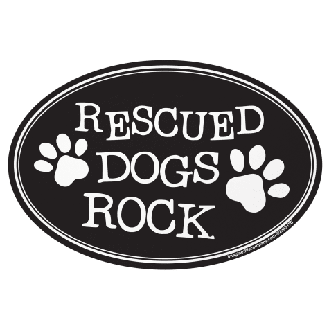 Imagine This Magnet Rescue Dogs Rock